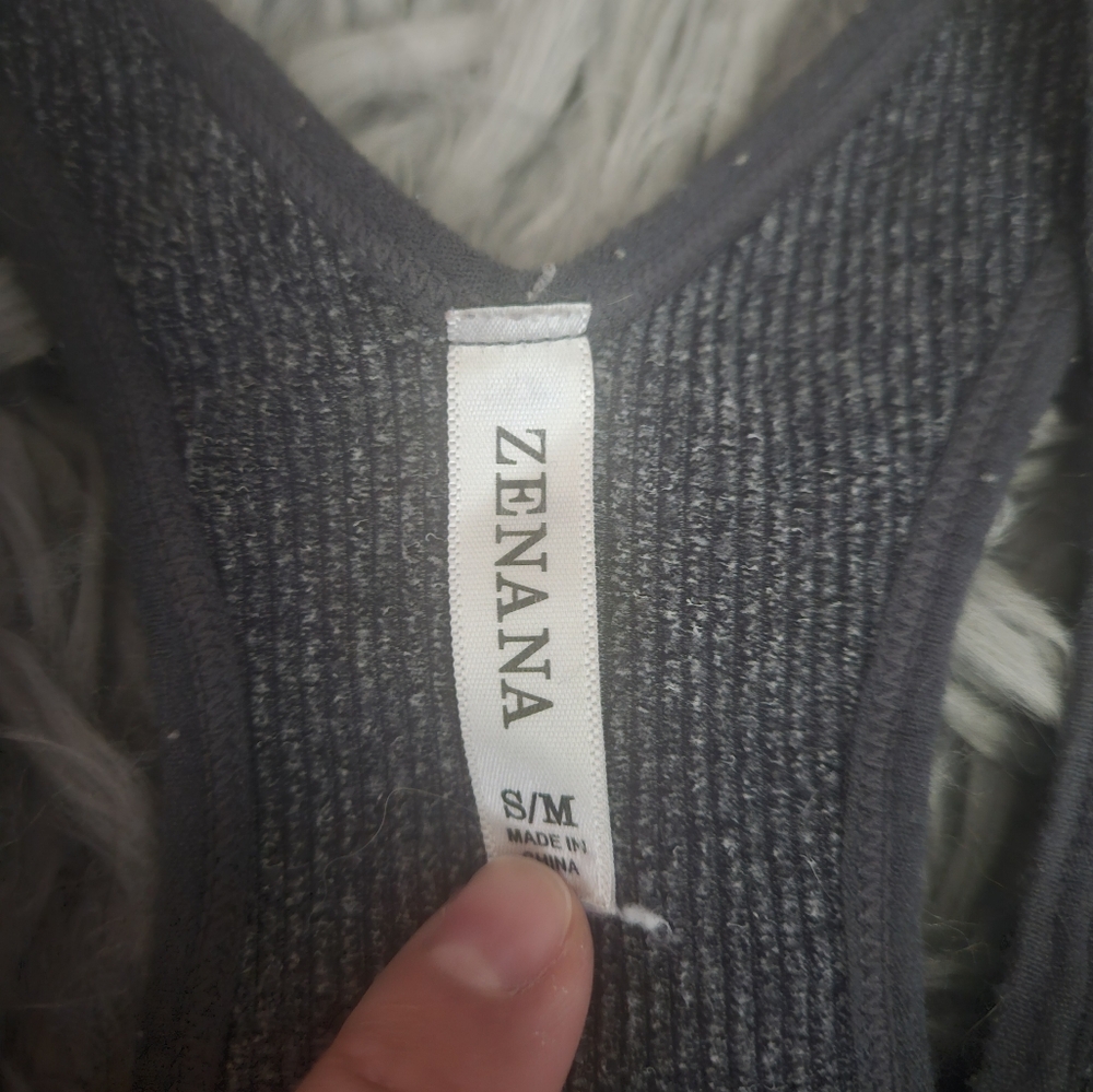 Zenana Ribbed Racerback Tank Top - Picture 3 of 4